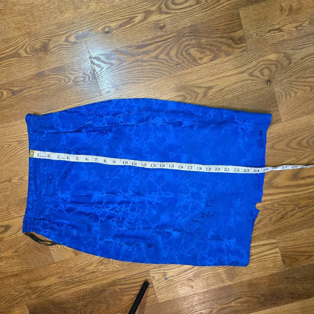 Vtg Anne Crimmins For UMI Collection Womens Skirt Set Sz 8 Blue - Picture 6 of 7